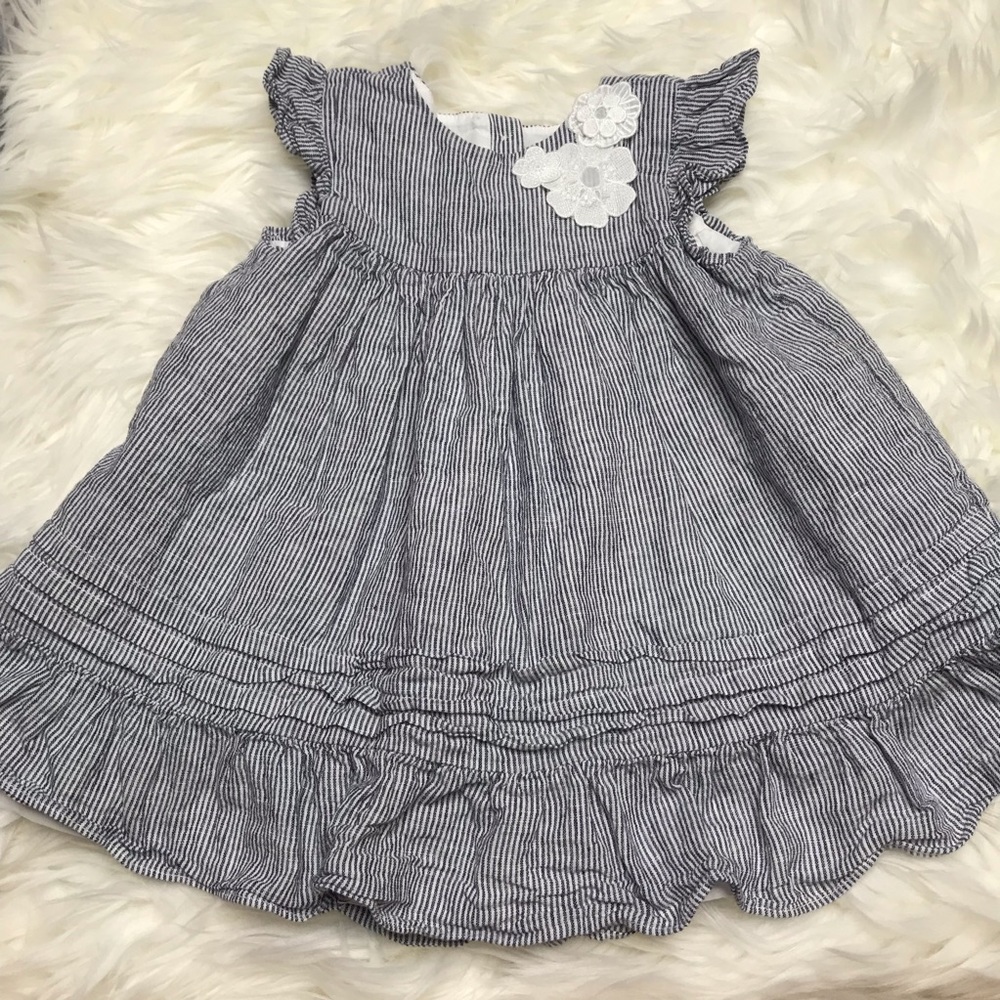 Janie and Jack sweet ruffle sleeve dress size 12-18 months